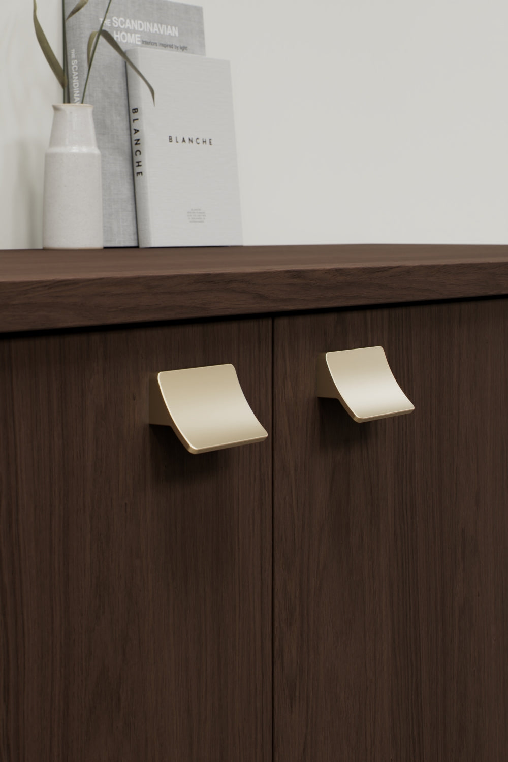 Brushed Bronze "Ciel" Tab Drawer Pulls - Forge Hardware Studio