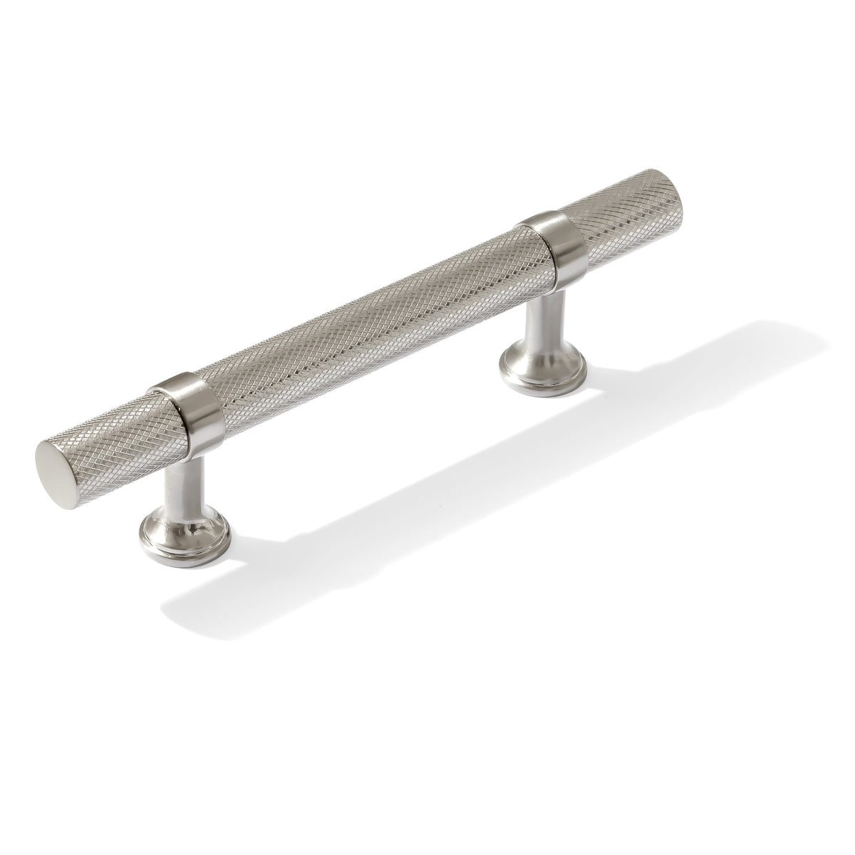 Knurled T-Bar "Contemporary" Satin Nickel Knobs and Pulls - Forge Hardware Studio
