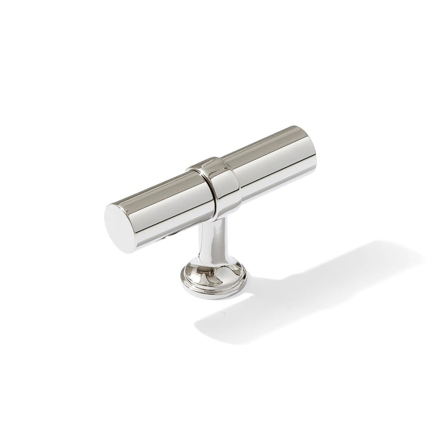 Smooth T-Bar "Contemporary" Polished Chrome Knobs and Pulls - Forge Hardware Studio