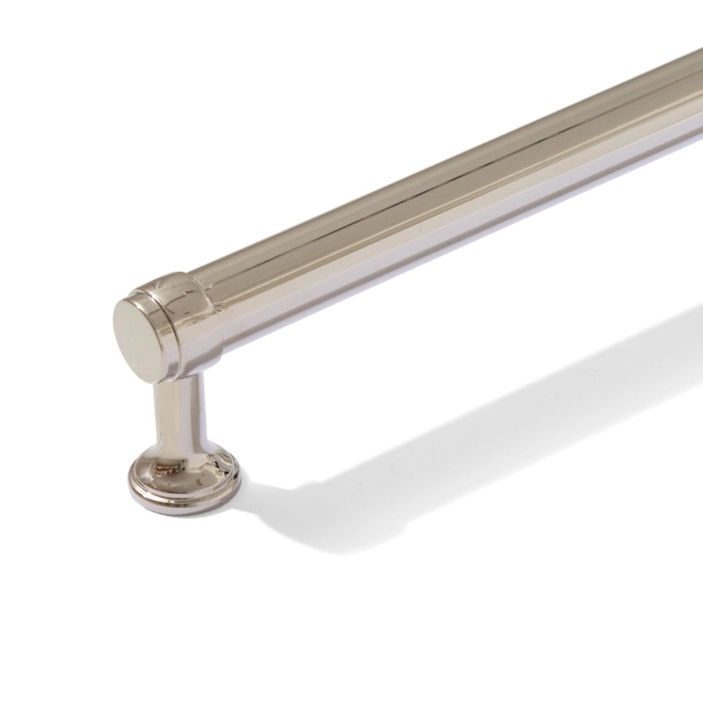 Smooth Polished Nickel "Transitional" Cabinet Knobs and Drawer Pulls - Forge Hardware Studio