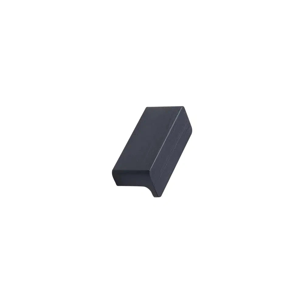 Brushed Matte Black "Elan" Knob and Drawer Pulls - Forge Hardware Studio
