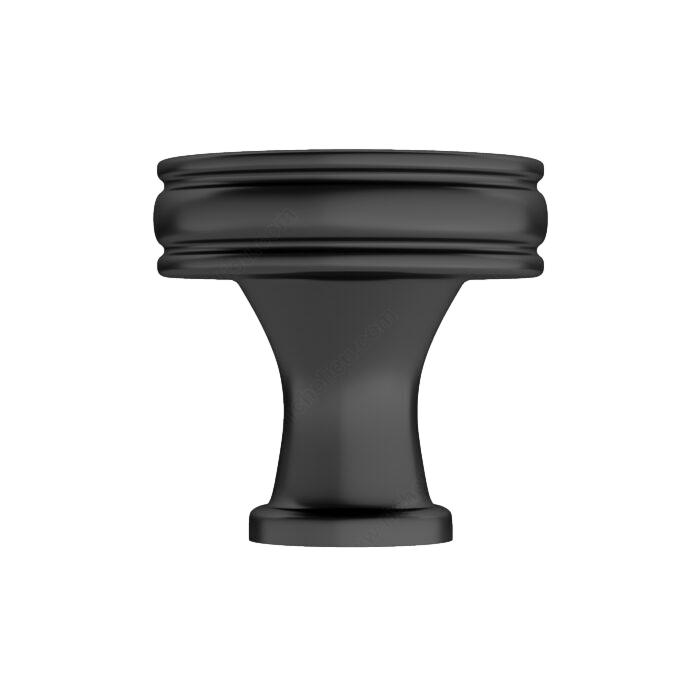 Matte Black "Belfour" Cabinet Knobs and Drawer Pulls - Forge Hardware Studio