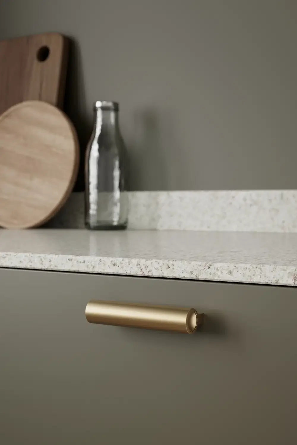 Brushed Bronze "Lucente" Tubular Drawer Pulls - Euro • Knobs