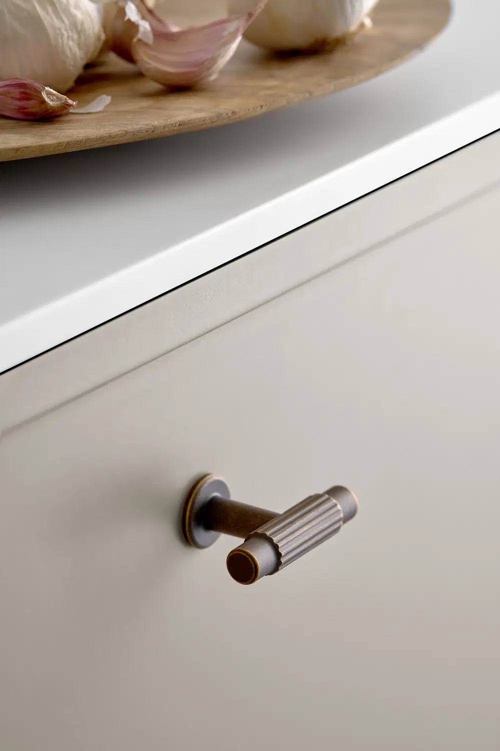 Dark Rubbed Bronze "Villa" Fluted Cabinet Knobs and Pulls - Forge Hardware Studio