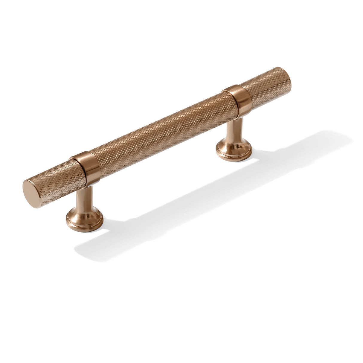 Knurled T-Bar "Contemporary" Bronze Copper Knobs and Pulls - Forge Hardware Studio