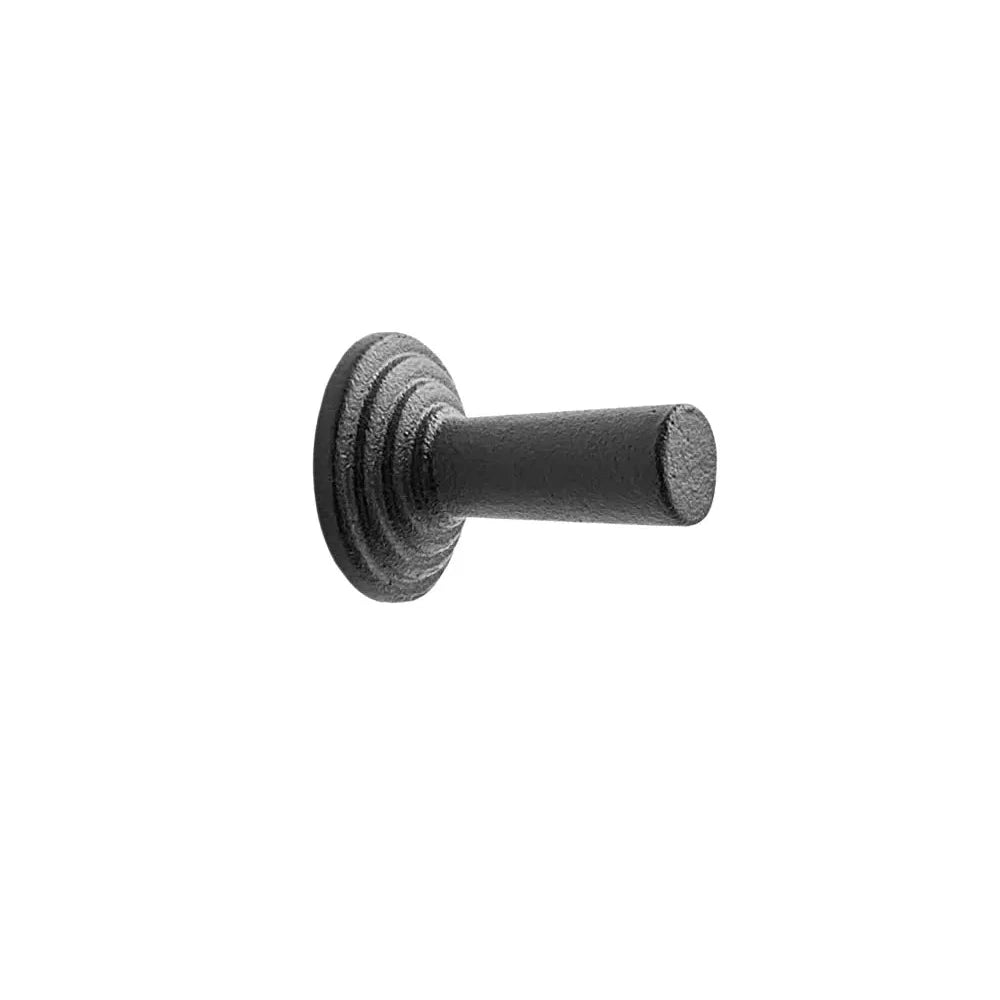Matte Black "Motion" Knob and Drawer Pull - Forge Hardware Studio