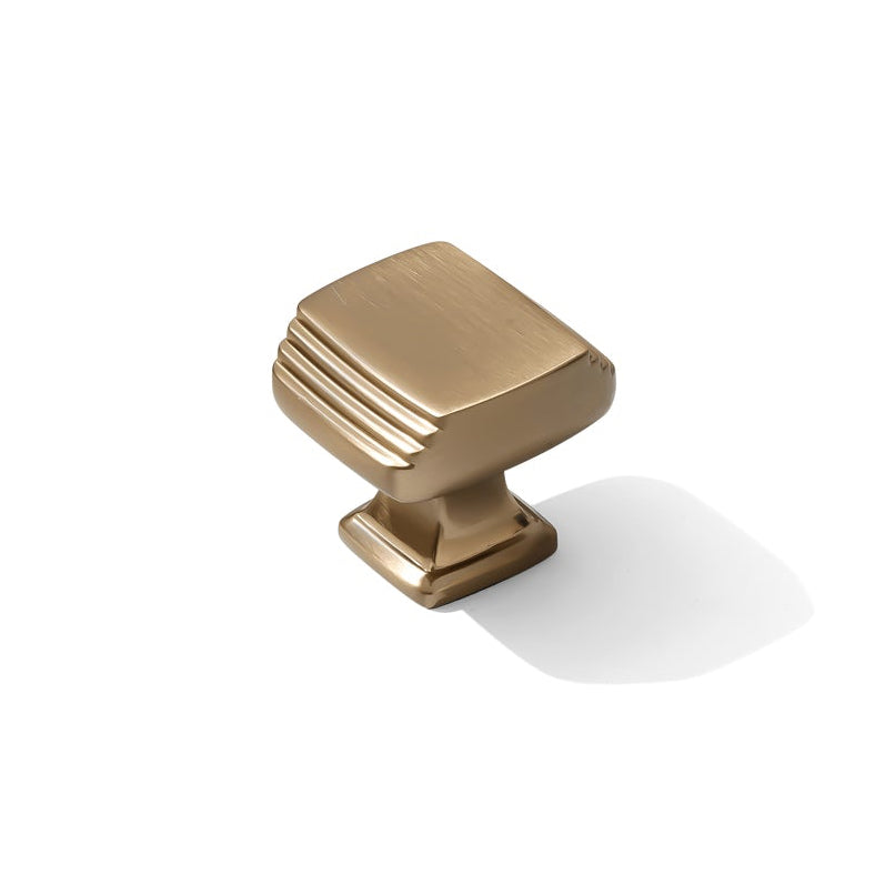 Champagne Bronze "Deco" Cabinet Knobs and Drawer Pulls - Forge Hardware Studio