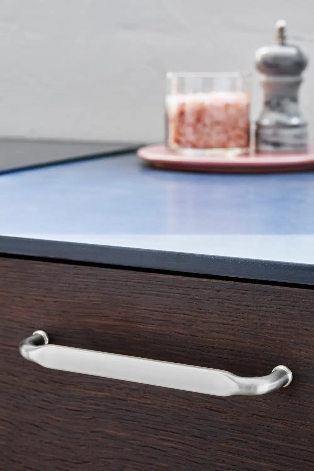 Satin Steel "Gate" Knob and Drawer Pull - Forge Hardware Studio