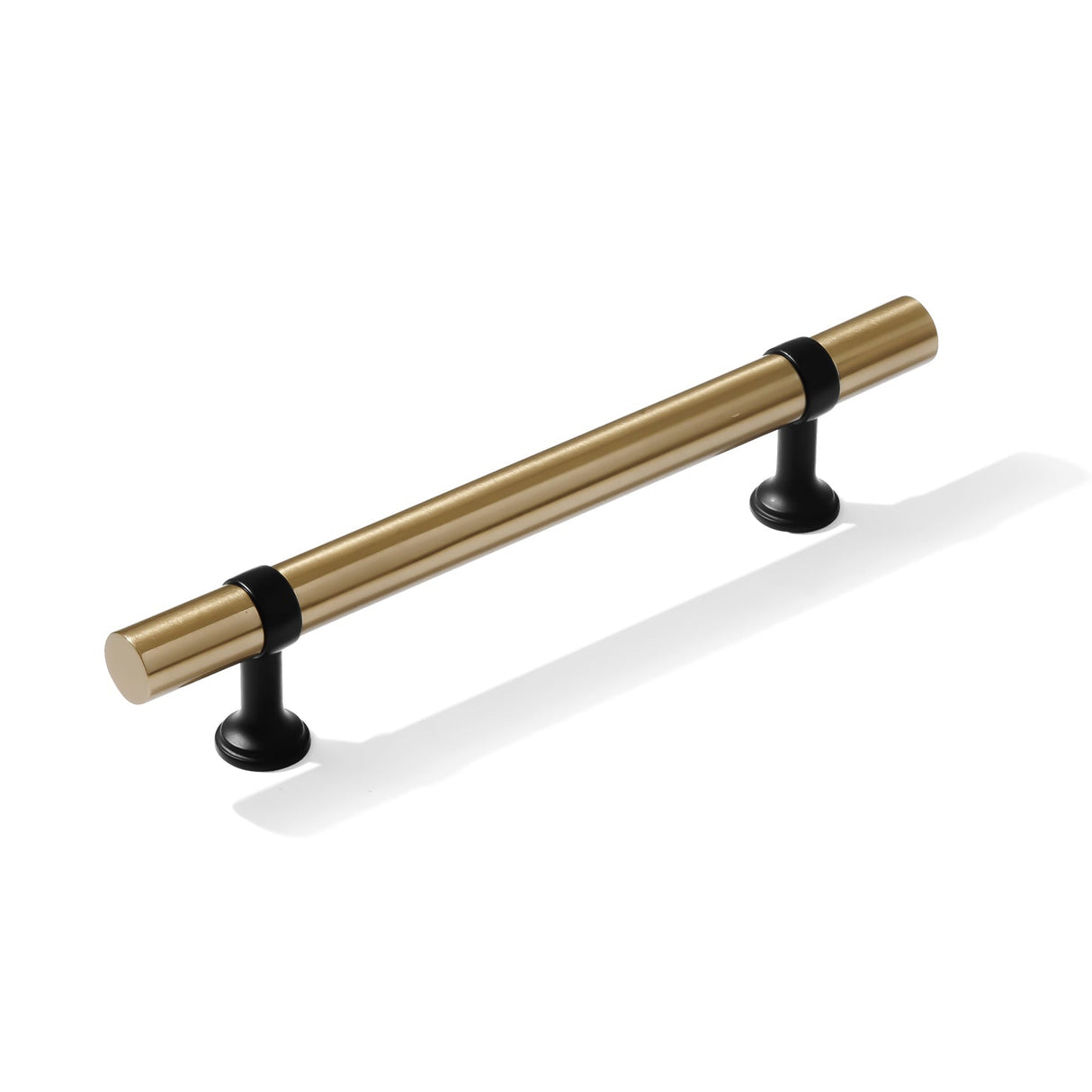 Smooth T-Bar "Contemporary" Matte Black and Champagne Bronze Knobs and Pulls - Forge Hardware Studio