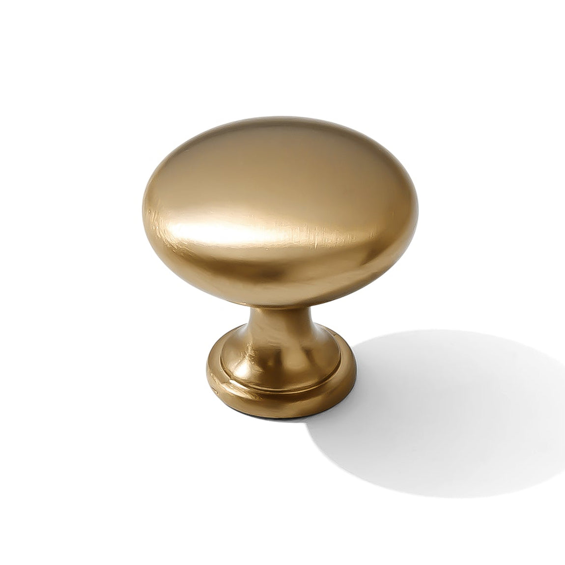 champagne bronze cabinet knob on a white background