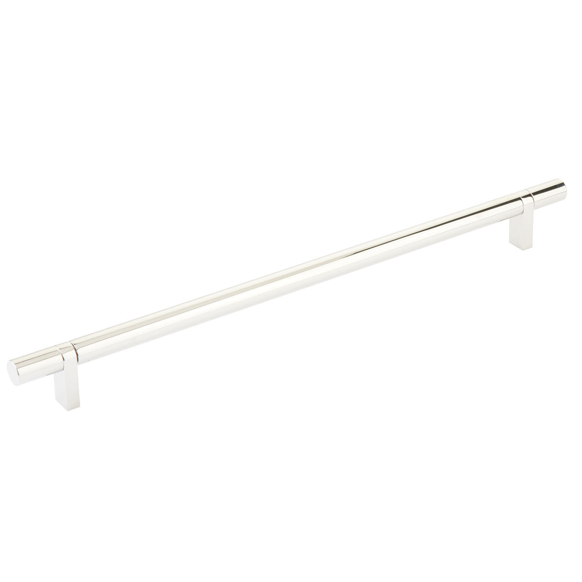 Smooth T-Bar Polished Nickel Cabinet Knobs and Drawer Pulls - Forge Hardware Studio
