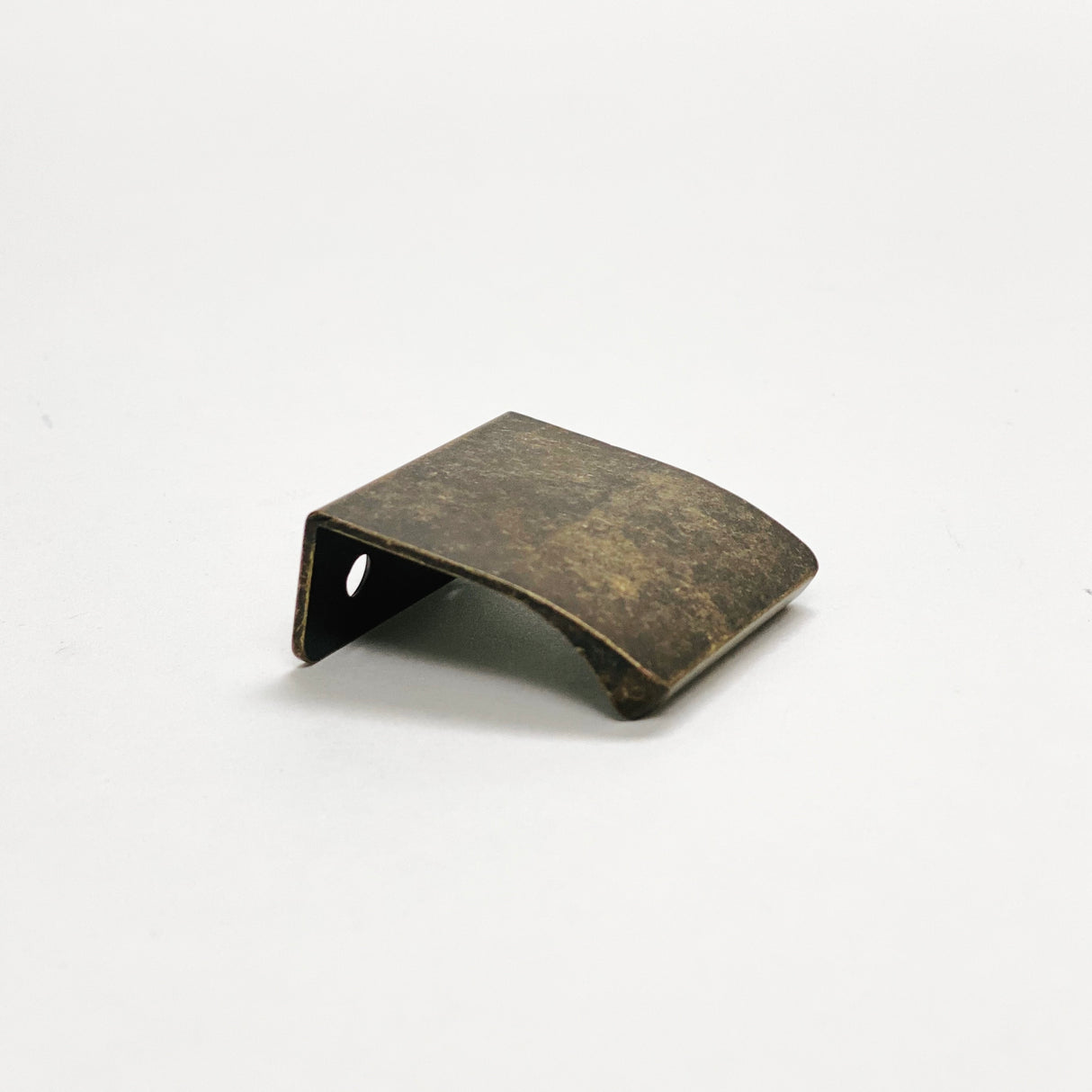 Antique Brass "Edge" Tab Finger Drawer Pulls - Forge Hardware Studio
