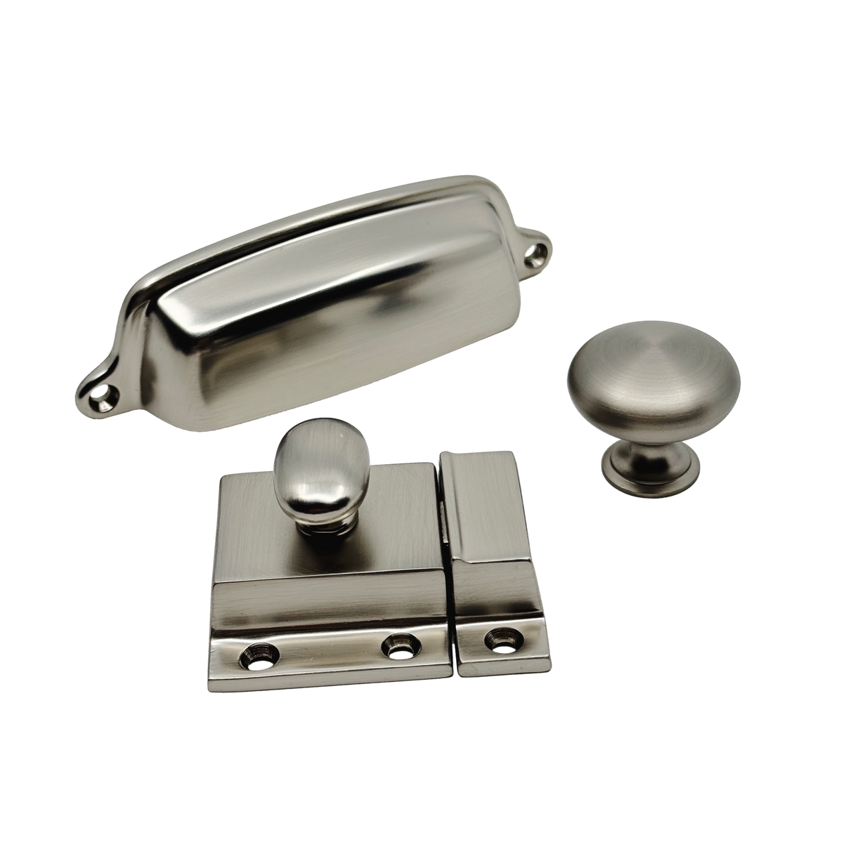 Brushed Nickel "Eloise" Cabinet Hardware - Forge Hardware Studio
