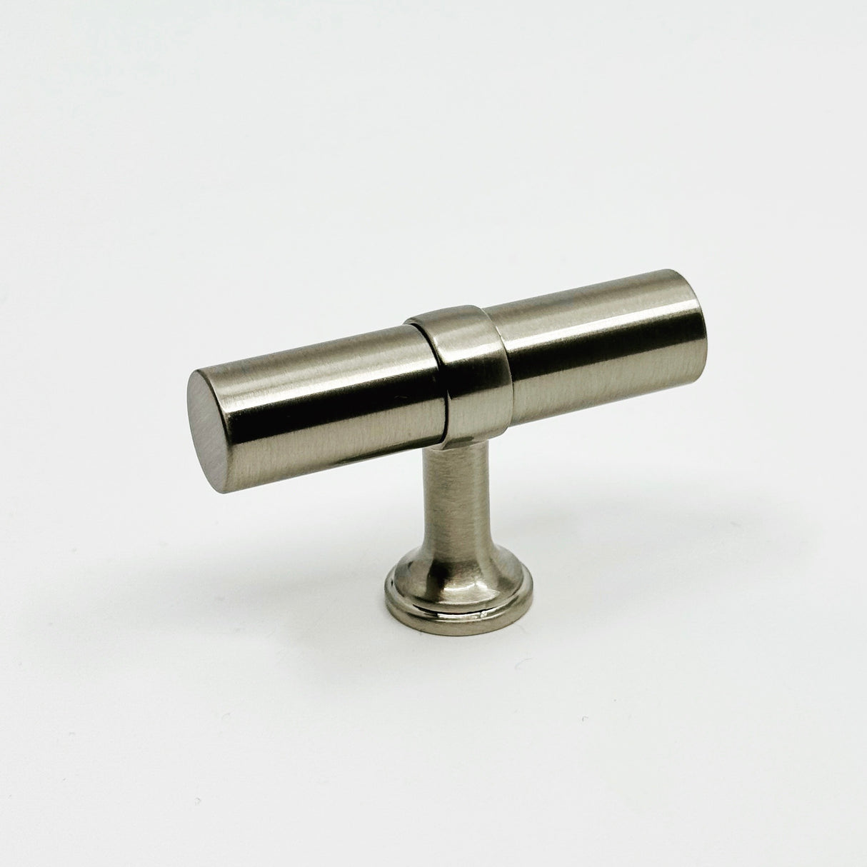 Smooth T-Bar "Contemporary" Satin Nickel Knobs and Pulls - Forge Hardware Studio