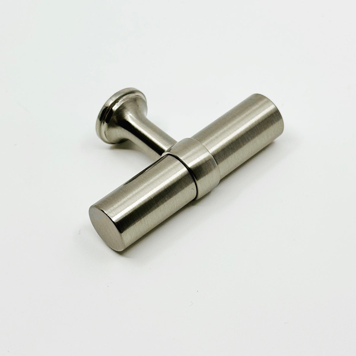 Smooth T-Bar "Contemporary" Satin Nickel Knobs and Pulls - Forge Hardware Studio