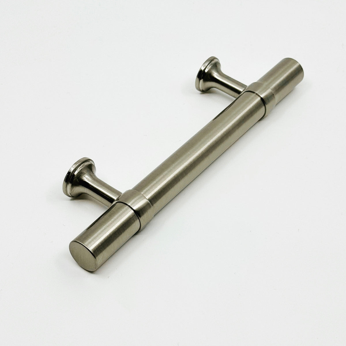 Smooth T-Bar "Contemporary" Satin Nickel Knobs and Pulls - Forge Hardware Studio