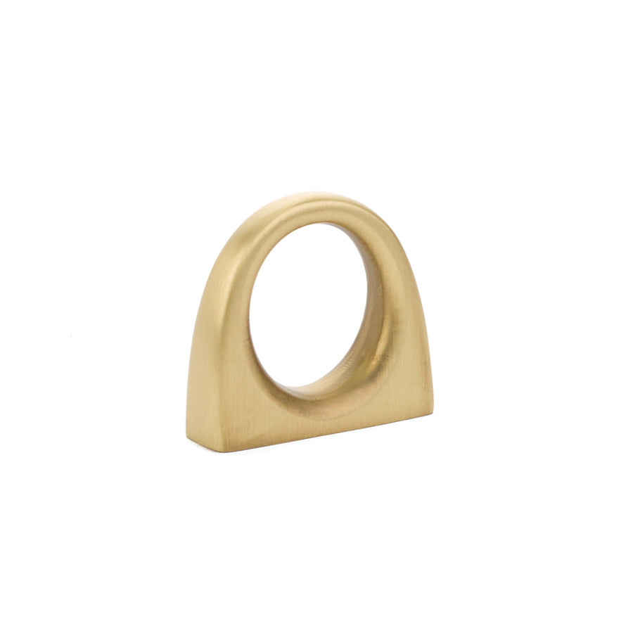 Omni Cabinet Knobs and Drawer Pulls in Satin Brass - Forge Hardware Studio