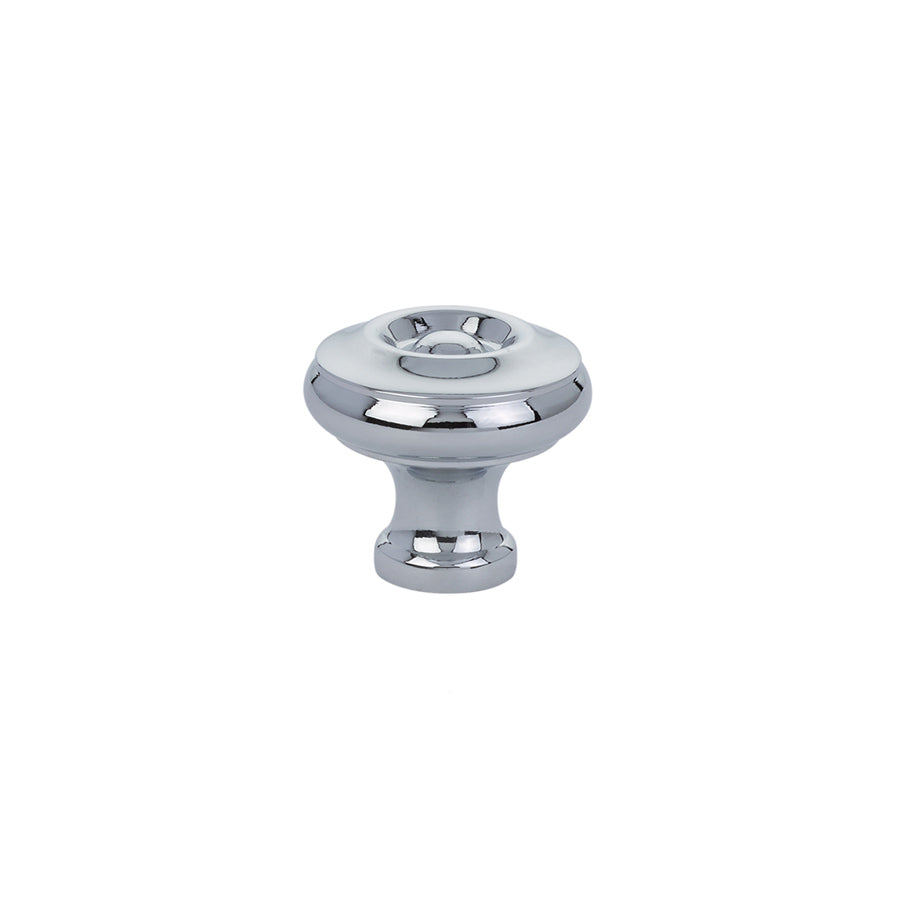 Polished Chrome "Heritage No.2" Cabinet Knobs and Wire Pulls - Forge Hardware Studio
