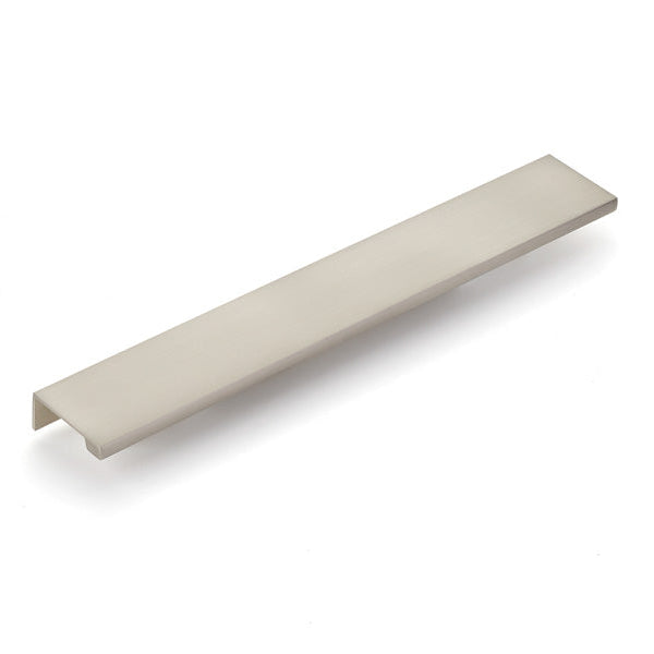 Satin Nickel "Dina" Tab Finger Drawer Pulls - Forge Hardware Studio