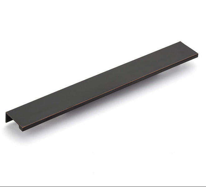 Oil Rubbed Bronze "Dina" Tab Finger Drawer Pulls - Forge Hardware Studio