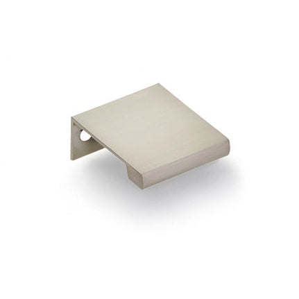 Satin Nickel "Dina" Tab Finger Drawer Pulls - Forge Hardware Studio