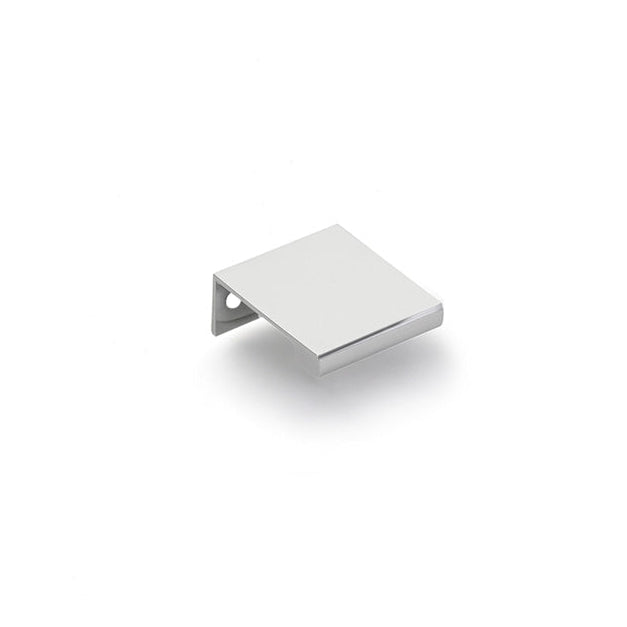 Polished Chrome "Dina" Tab Finger Drawer Pulls - Forge Hardware Studio