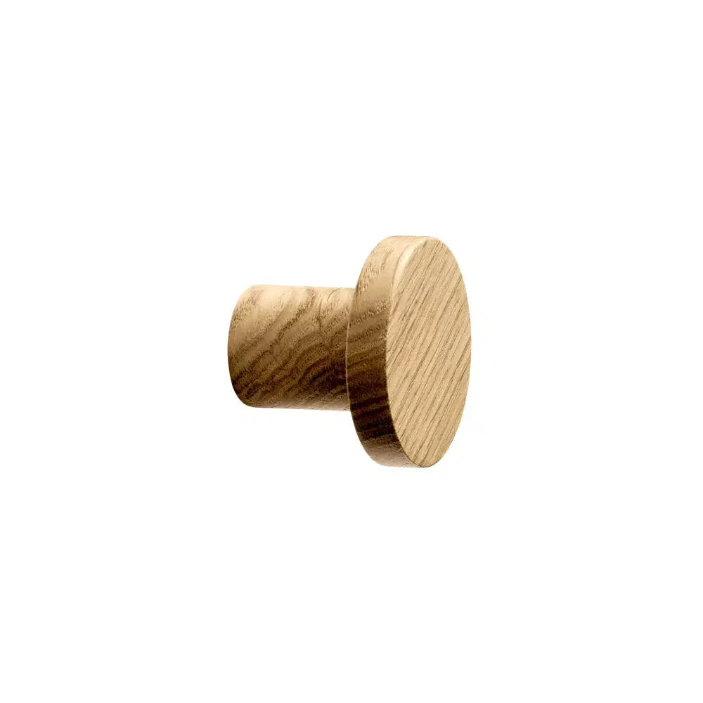 Lacquered Oak Wood "Pinta" Cabinet Knob and Drawer Pulls - Forge Hardware Studio