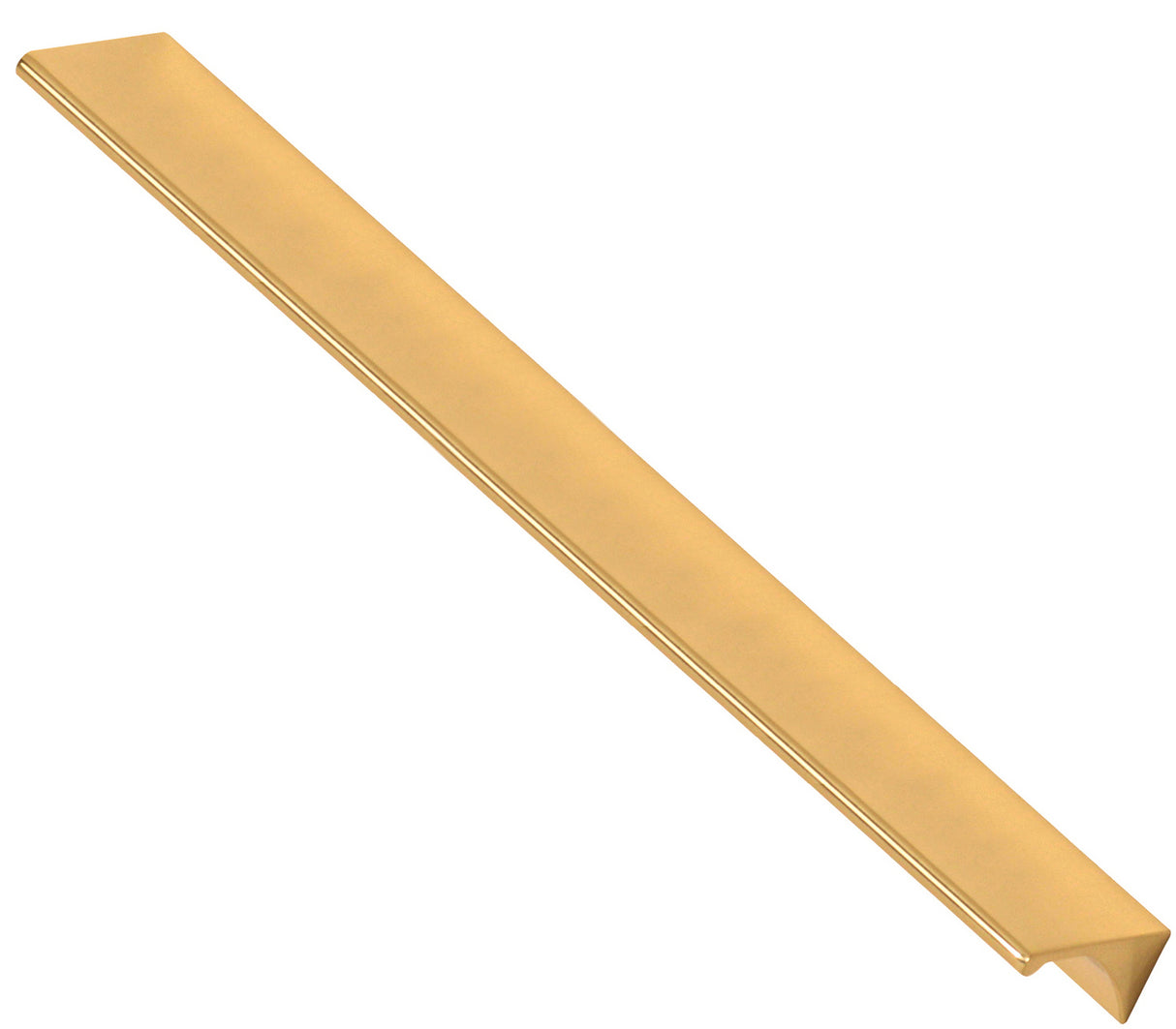 Polished Brass "Graham" Tab Drawer Pull - Forge Hardware Studio