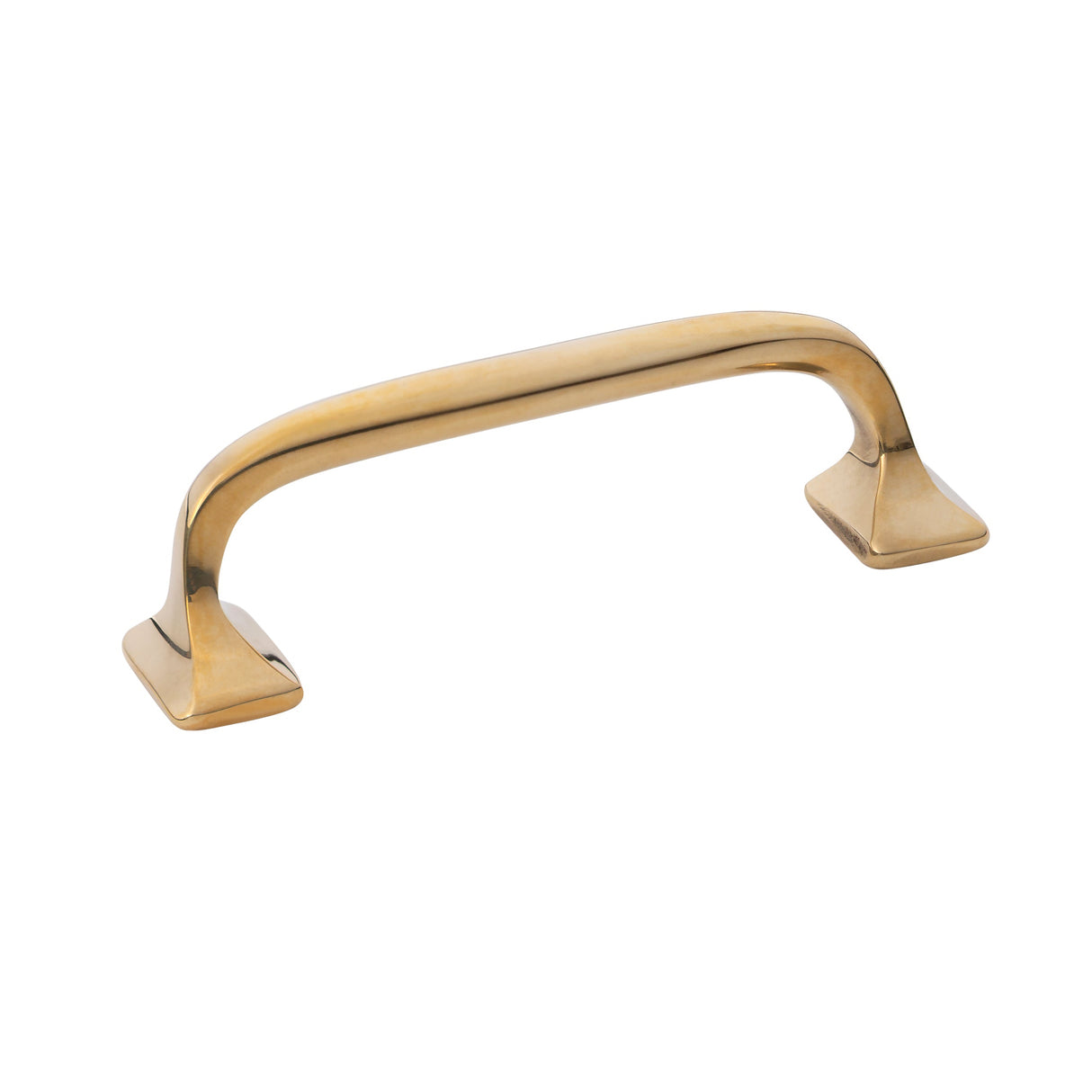 Unlacquered Brass "Ren" Drawer Pull - Forge Hardware Studio