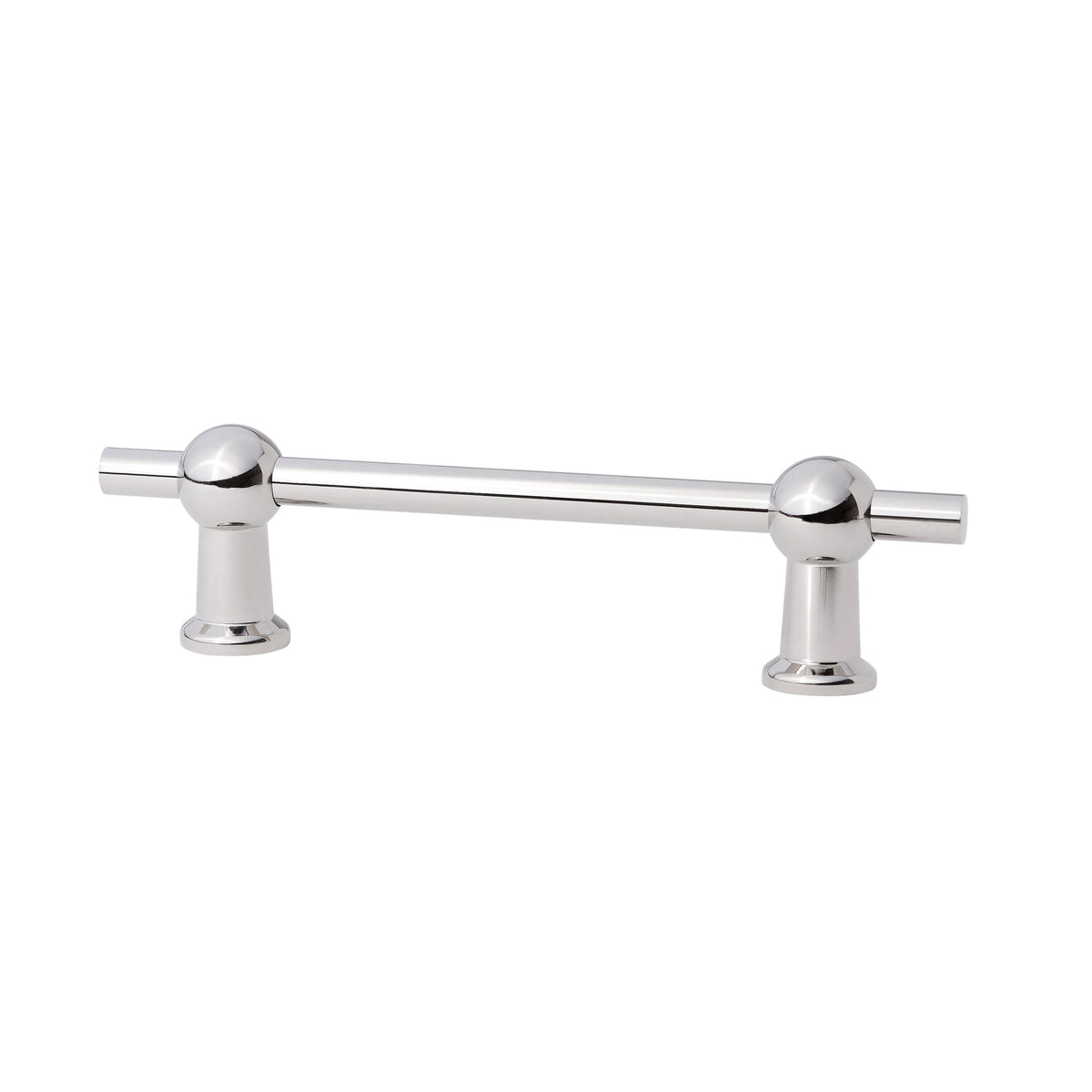 Polished Nickel "Elodie" T-Knob and Drawer Pull - Forge Hardware Studio