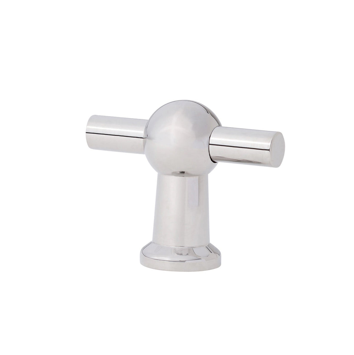 Polished Nickel "Elodie" T-Knob and Drawer Pull - Forge Hardware Studio