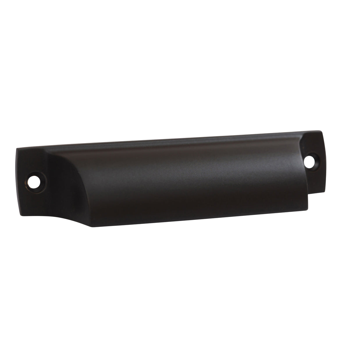 Matte Black "Ballard" Cup Drawer Pull - Forge Hardware Studio