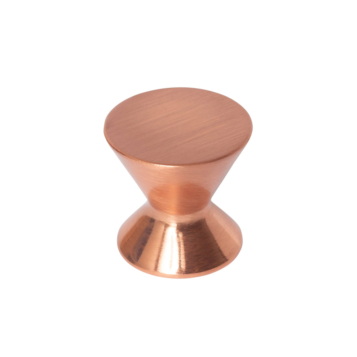 Brushed Copper "Core" Drawer Pulls and Knob - Forge Hardware Studio
