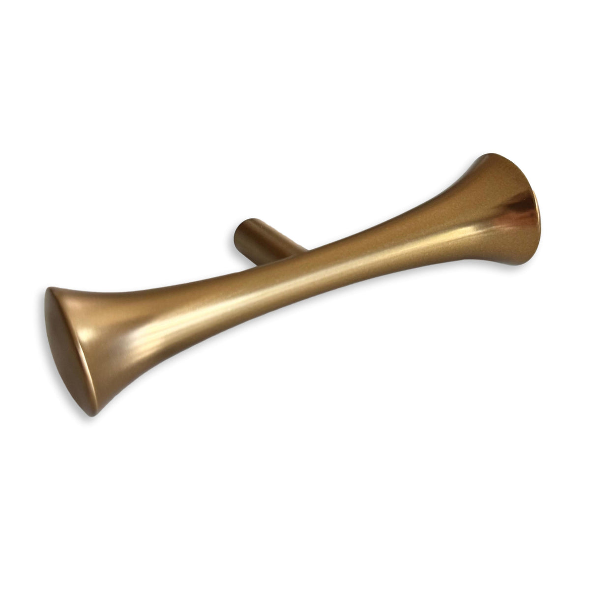 Gold decorative item on a white background