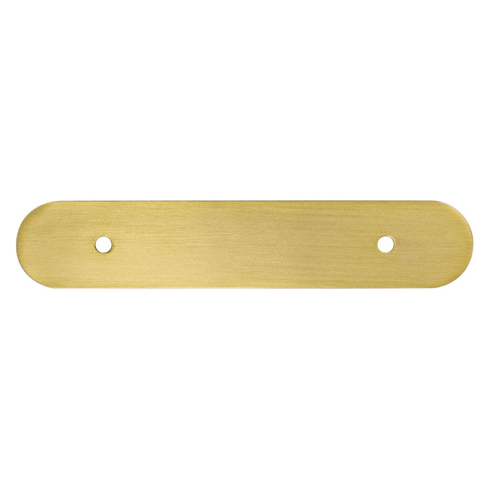 Champagne Bronze Rounded Drawer Pull Backplates - Forge Hardware Studio