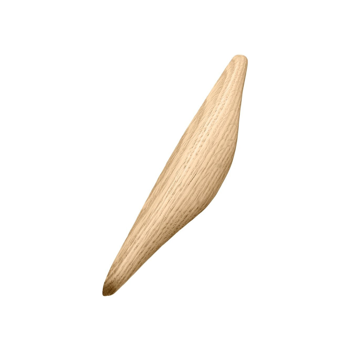 Lacquered Oak "Manta" Wood Drawer Handles - Forge Hardware Studio
