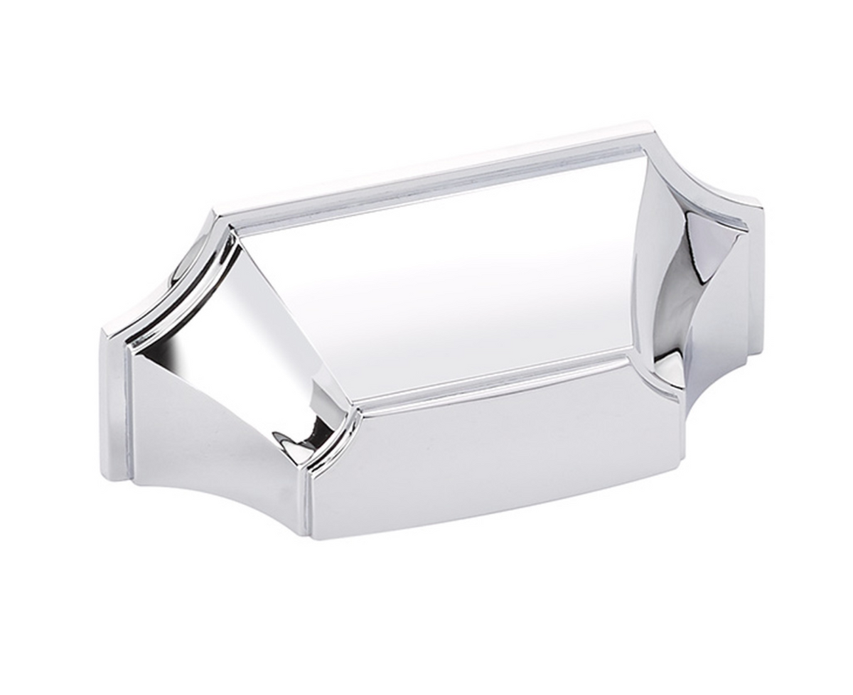 Polished Chrome "Regal" Cabinet Knobs and Drawer Pulls - Forge Hardware Studio