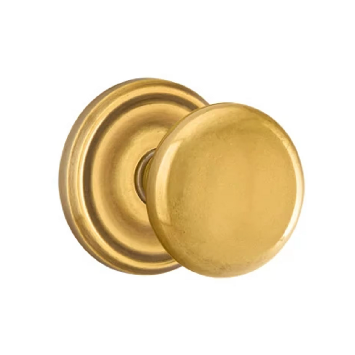 Transitional French Brass "Heritage" Round Door Knob - Forge Hardware Studio