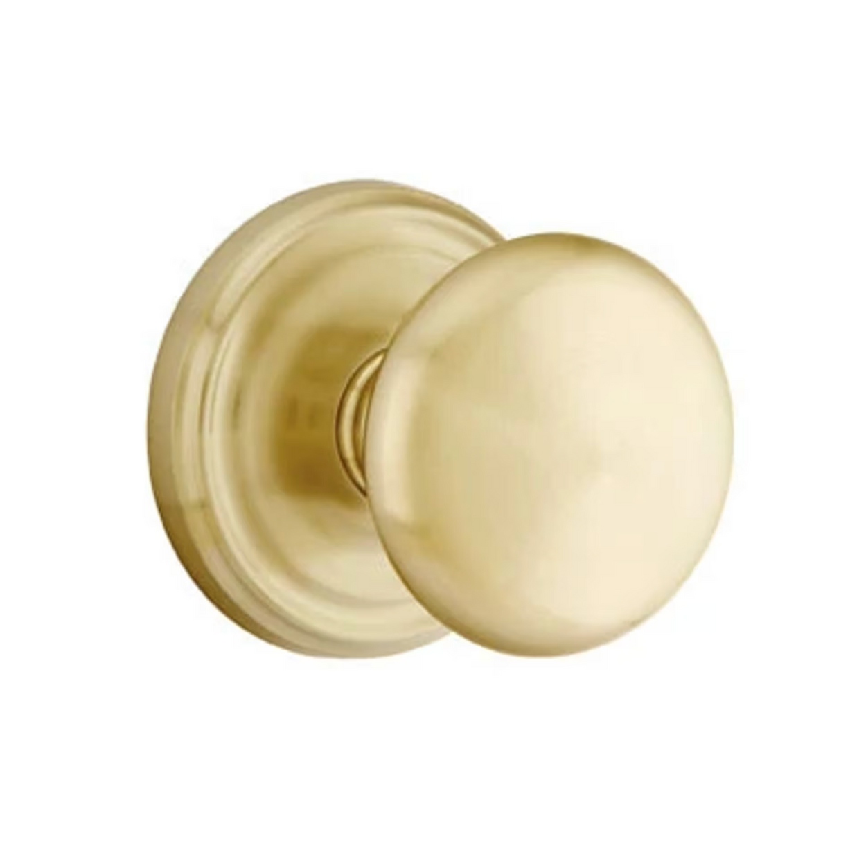 Transitional Satin Brass "Heritage" Round Door Knob - Forge Hardware Studio
