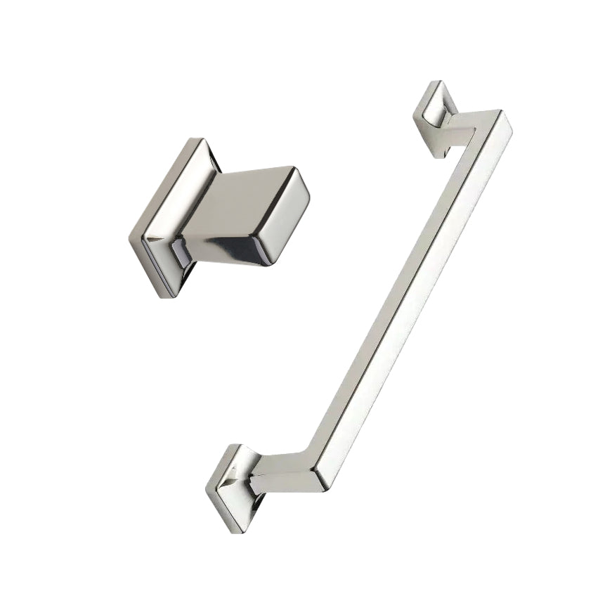 Polished Nickel "Heirloom" Knob and Drawer Pulls - Forge Hardware Studio
