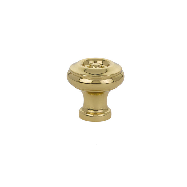 Polished Brass "Heritage No.2" Cabinet Knobs and Wire Pulls - Forge Hardware Studio