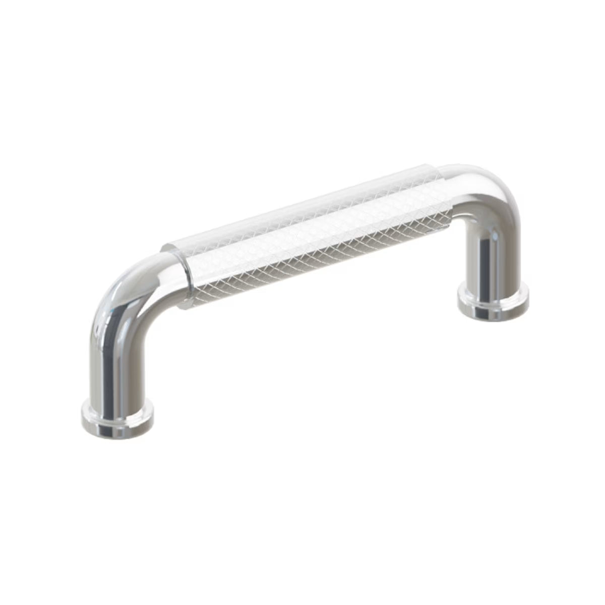 Polished Chrome "ES Knurled" Round Knobs and Drawer Pulls