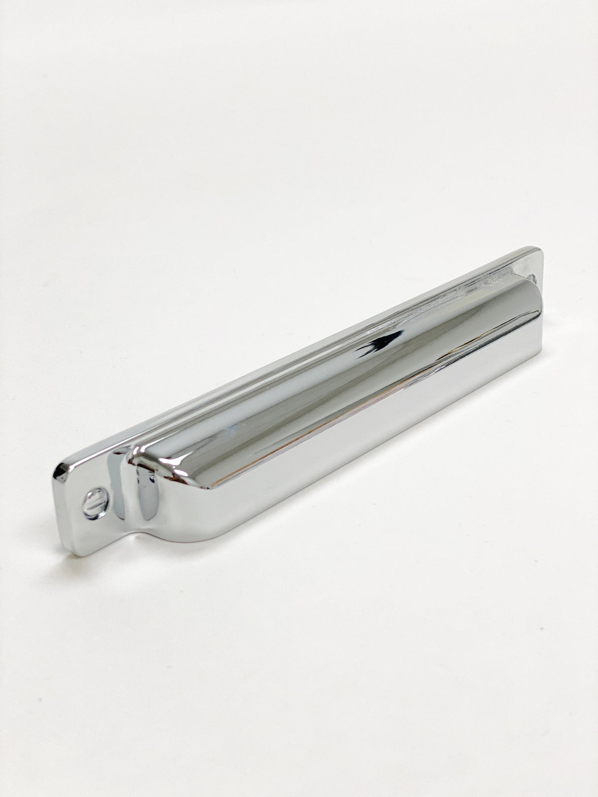 Square Cup "Kira" Polished Chrome Drawer Pulls - Forge Hardware Studio