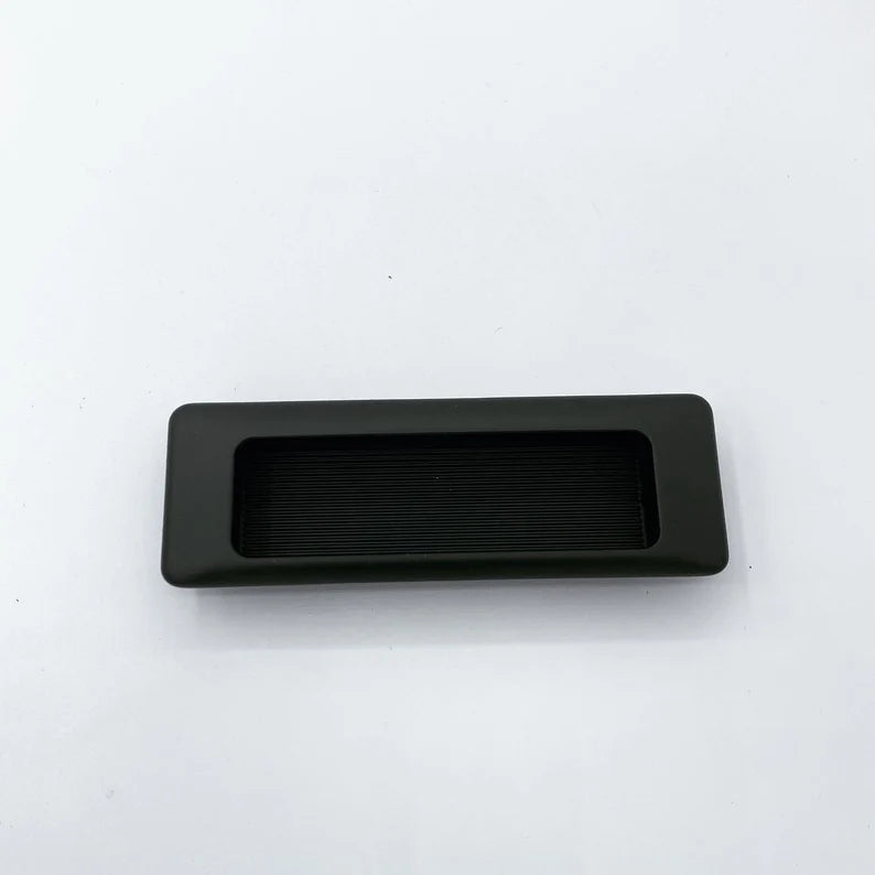 Recessed Matte Black Drawer Pulls - Forge Hardware Studio