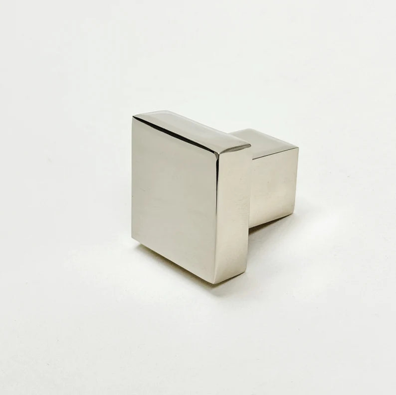 Polished Nickel "Glam" Cabinet Knobs and Drawer Pulls - Forge Hardware Studio