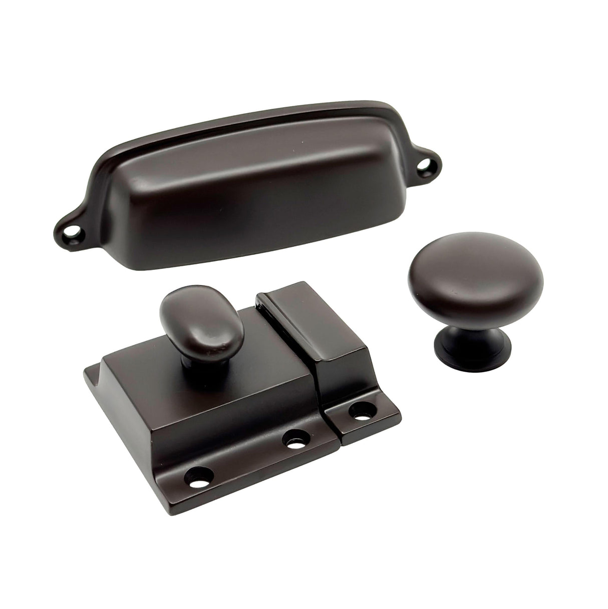 Oil Rubbed Bronze "Eloise" Cabinet Hardware - Forge Hardware Studio