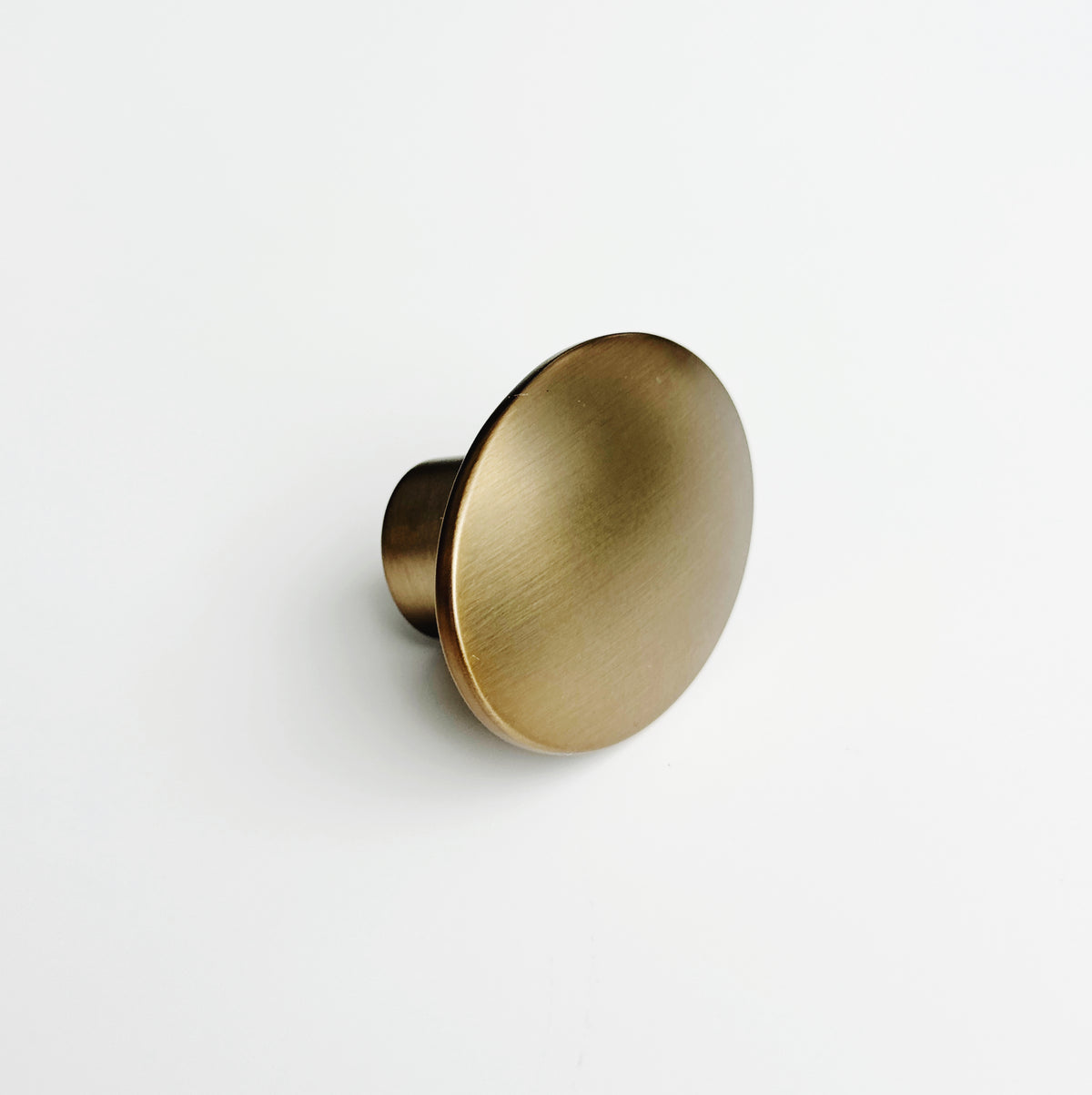 Brushed Bronze "Dome" Oval Cabinet Knob - Forge Hardware Studio
