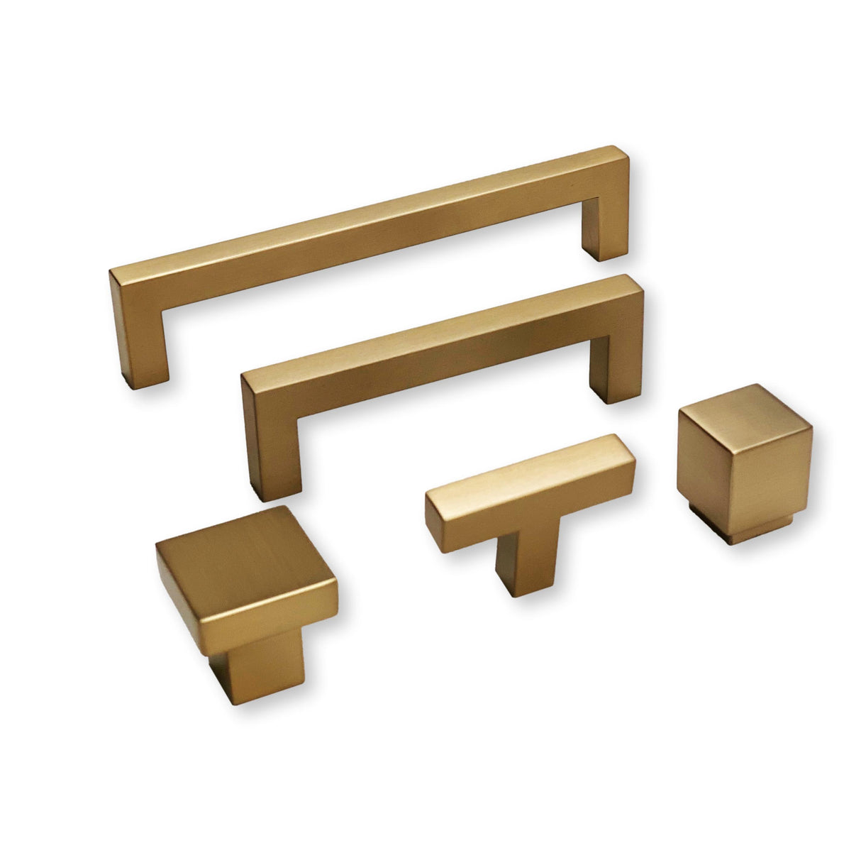 Champagne Bronze "Glam" Cabinet Knobs and Drawer Pulls - Forge Hardware Studio