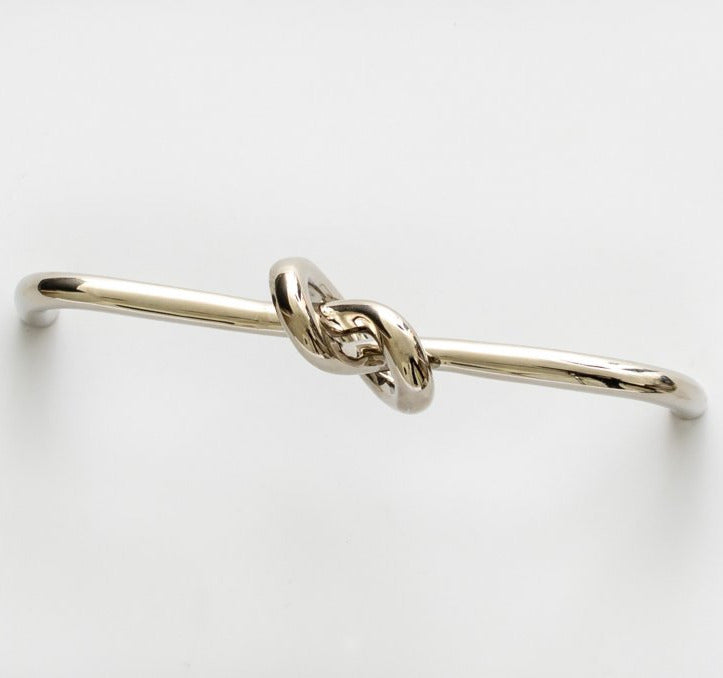 Polished Nickel "Knot" 5 in. Drawer Pull - Forge Hardware Studio