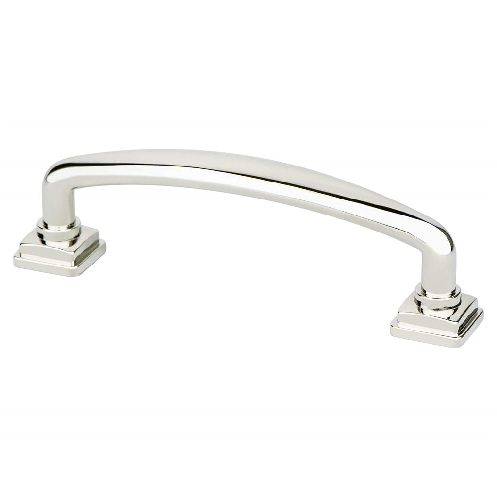 Kelly No.2 Cabinet Drawer Pulls in Polished Nickel - Brass Cabinet Hardware